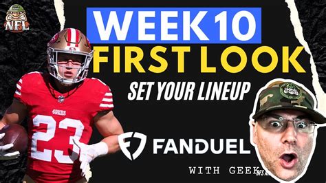 week 10 fanduel optimal lineup|FanDuel Quarterbacks .